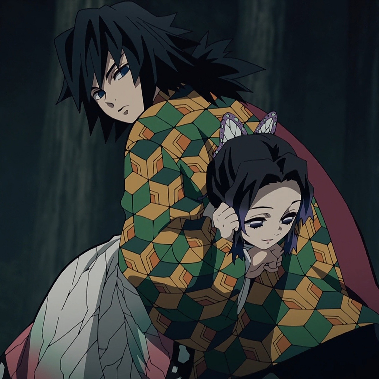 自截鬼灭之刃壁纸头像03蝴蝶忍 蝴蝶忍 富冈义勇 生活应该温柔 及时