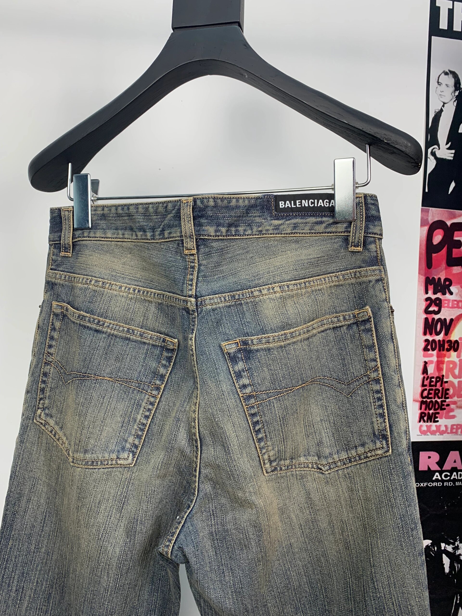 分享|balenciaga 23fw 竹节纹牛仔裤90