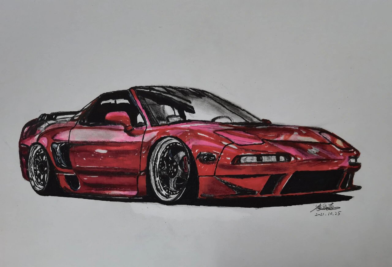 汽车手绘分享