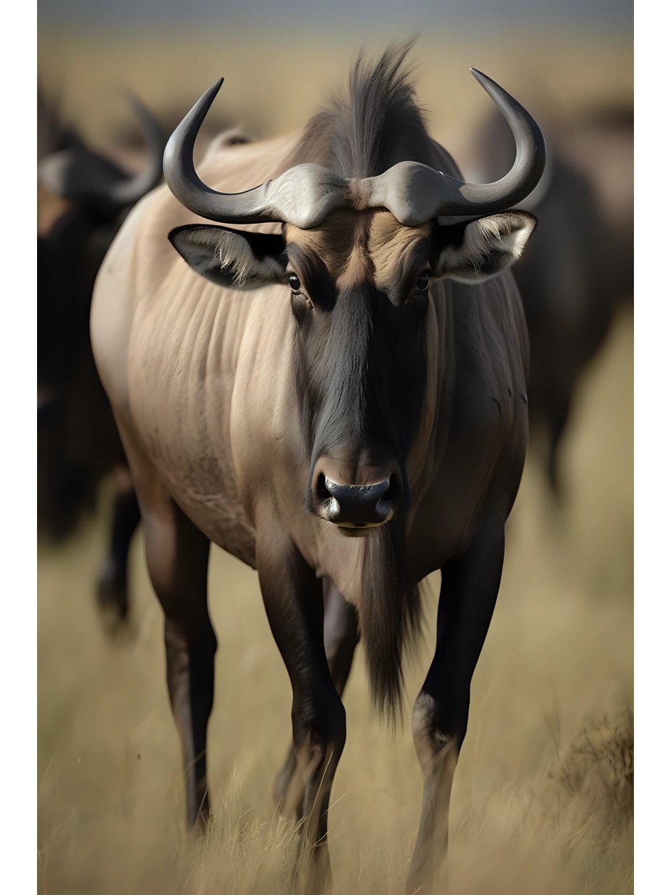 ai 非洲角马 非洲角马是一种具有非常独特斑纹的动物,它们通常具有黑