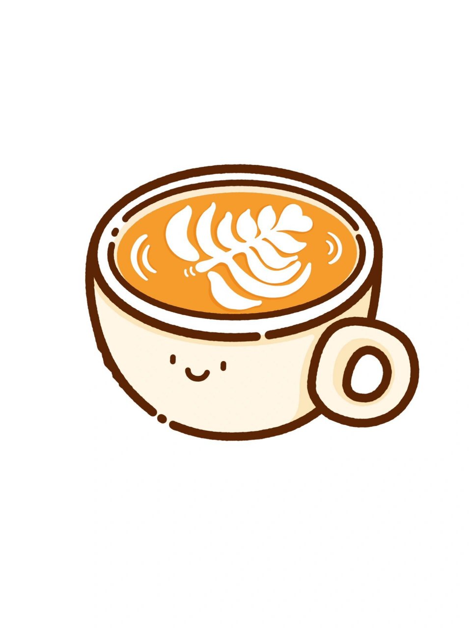 可爱饮品简笔画|快来一起喝咖啡7515 93秋天,一起来喝杯咖啡吧