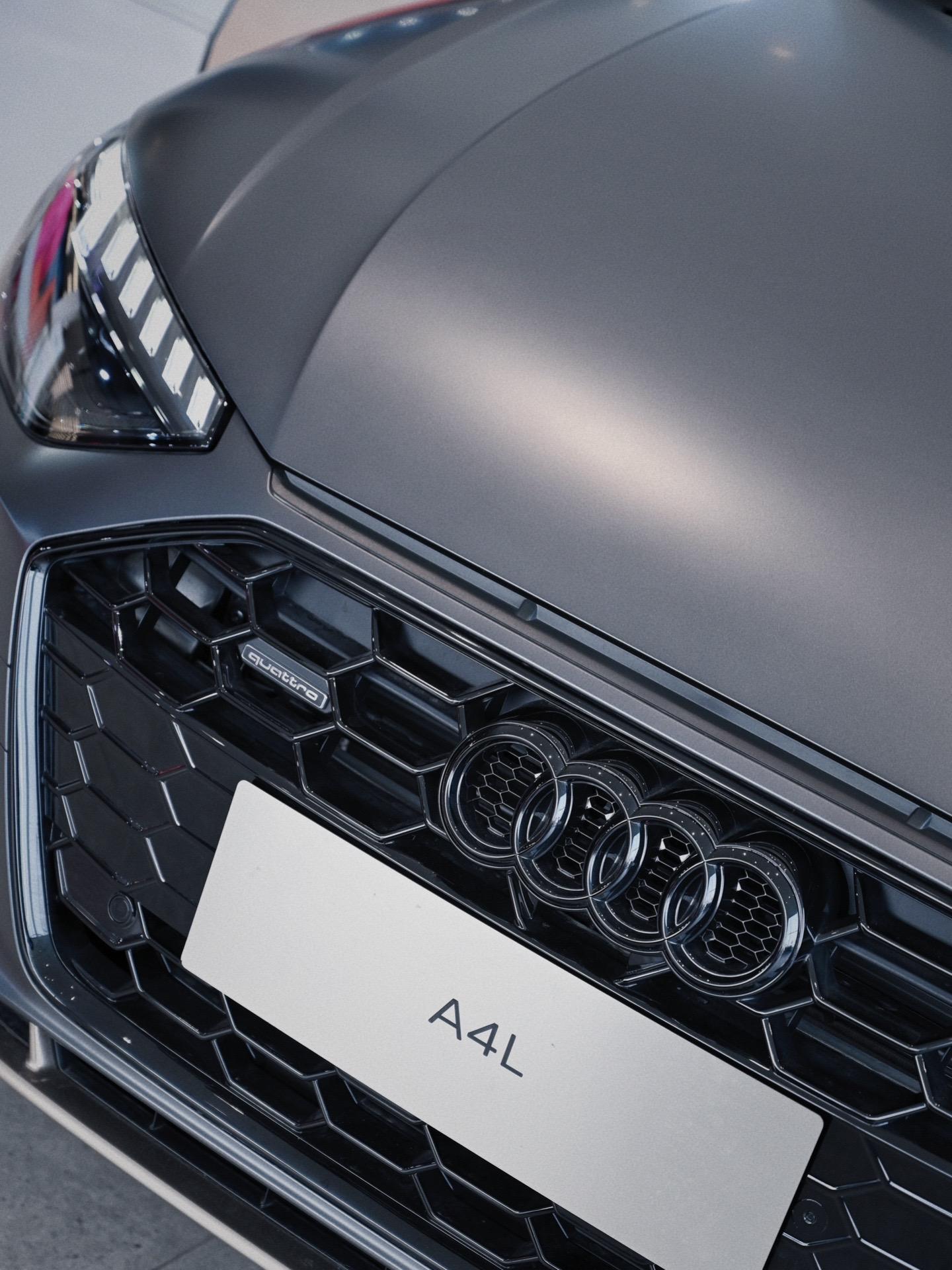 奥迪a4l原厂车漆磨砂灰,爱了爱了