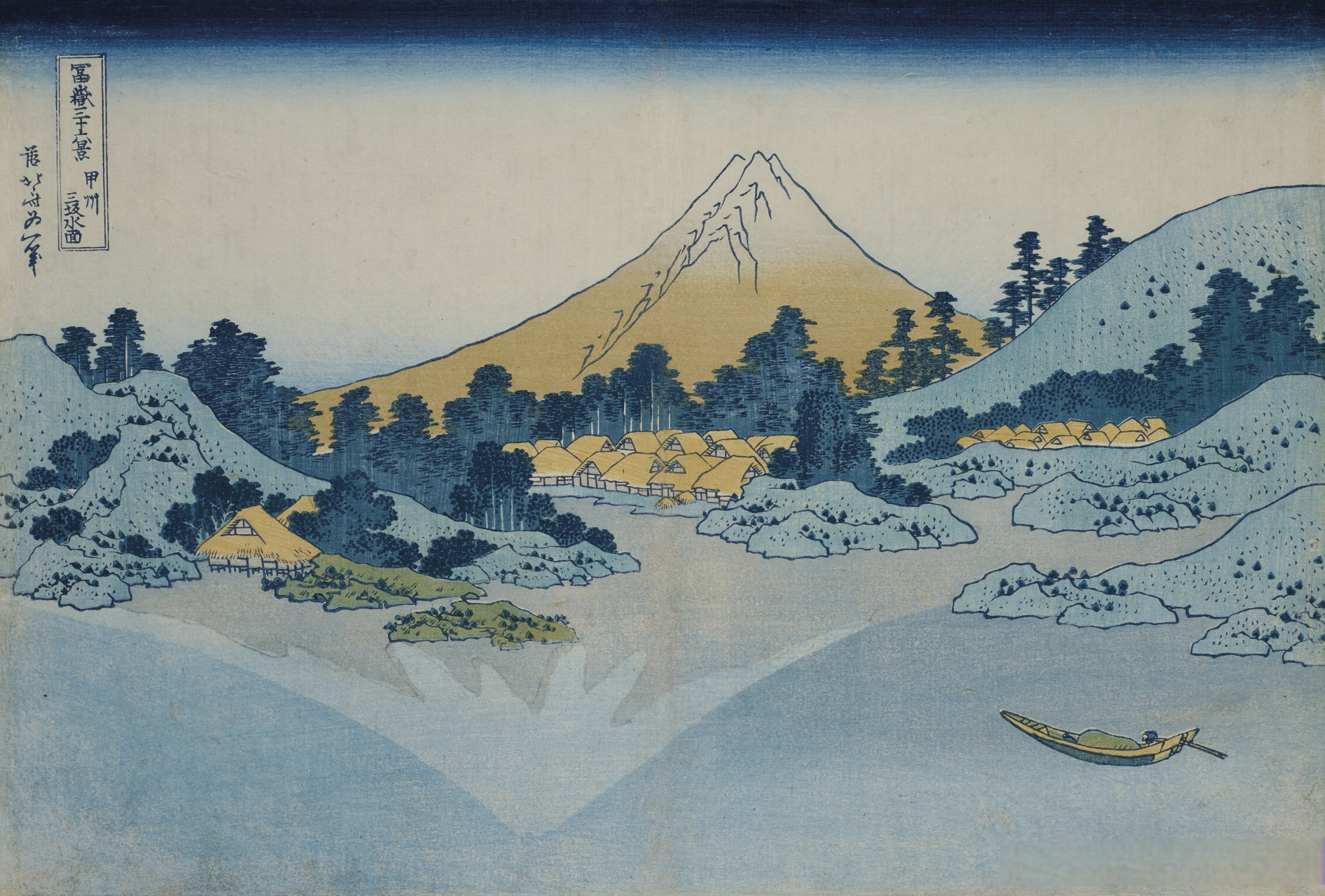 日本画家葛饰北斋绘画作品
