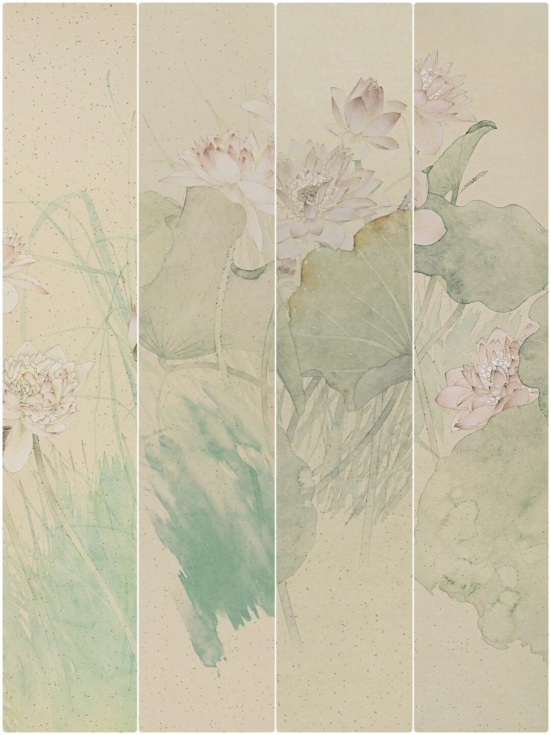 这组没骨花鸟作品清新淡雅,简直美爆!