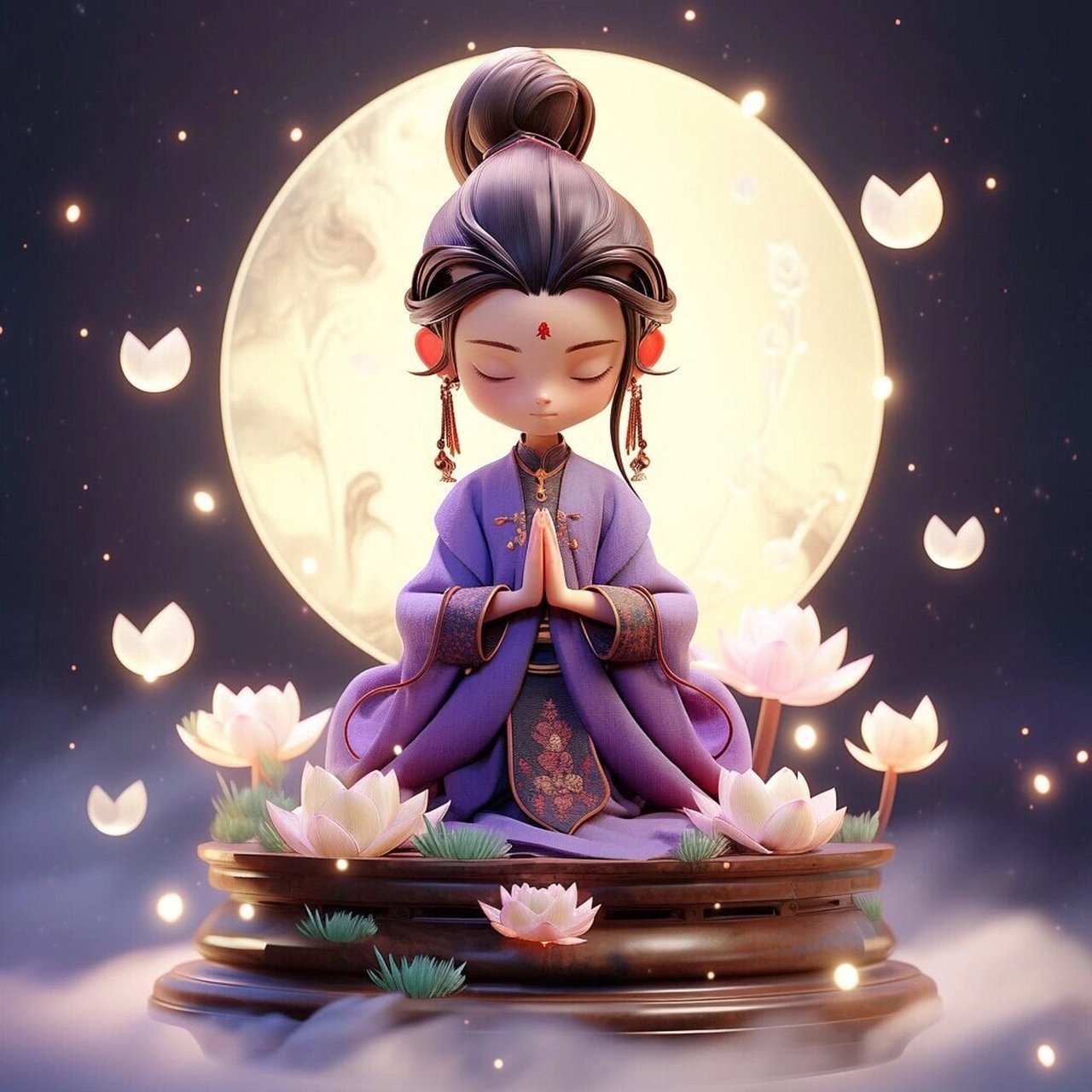 紫色系列之佛系/道系头像 #男生头像# #微信头像# #优质头像# #插画