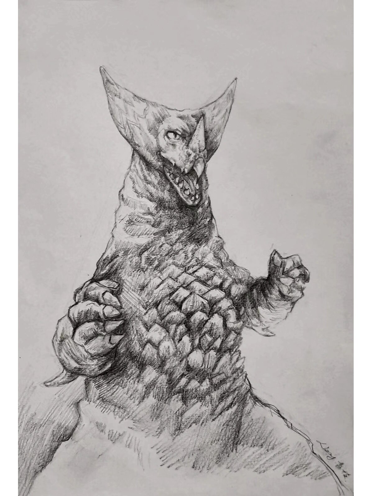 手绘奥特曼怪兽|哥莫拉