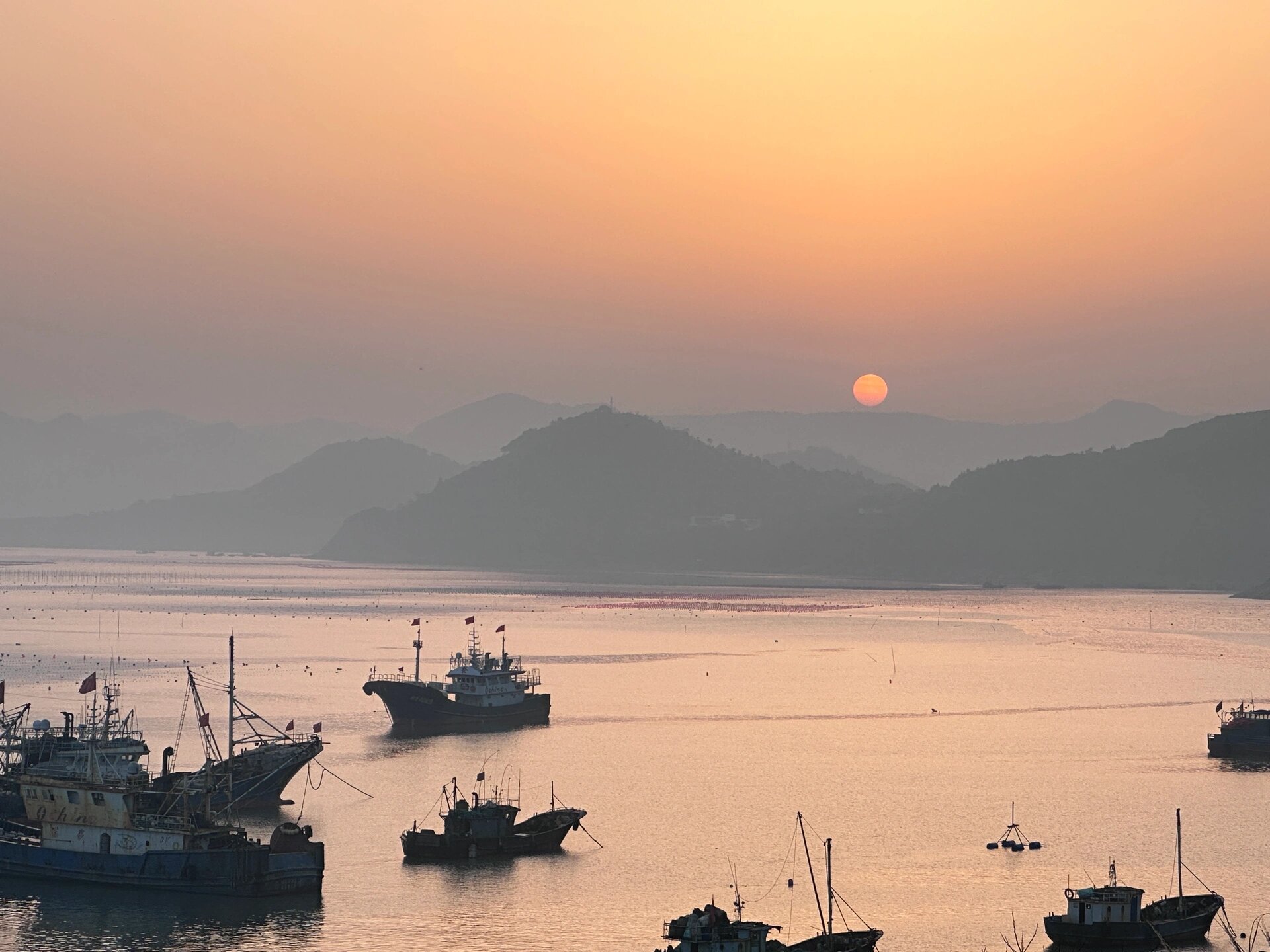 霞浦东壁日落图片