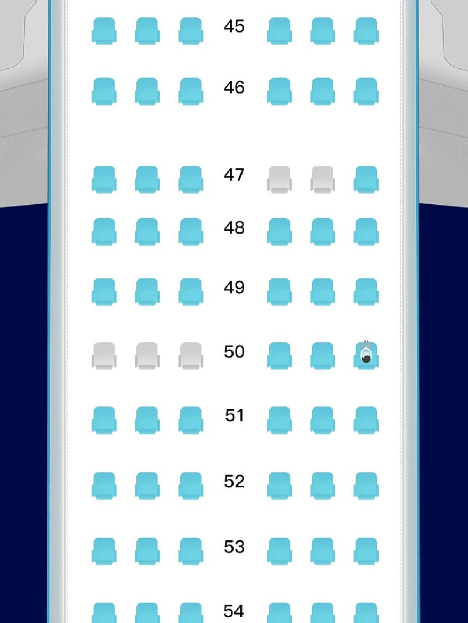 南航 波音737-800选座 家人们,第一次做飞机,帮帮我选座.