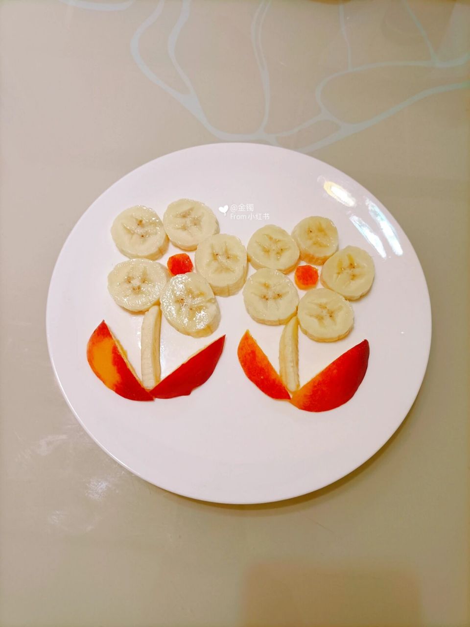 创意果盘 香蕉花儿 记录生活 记录果盘