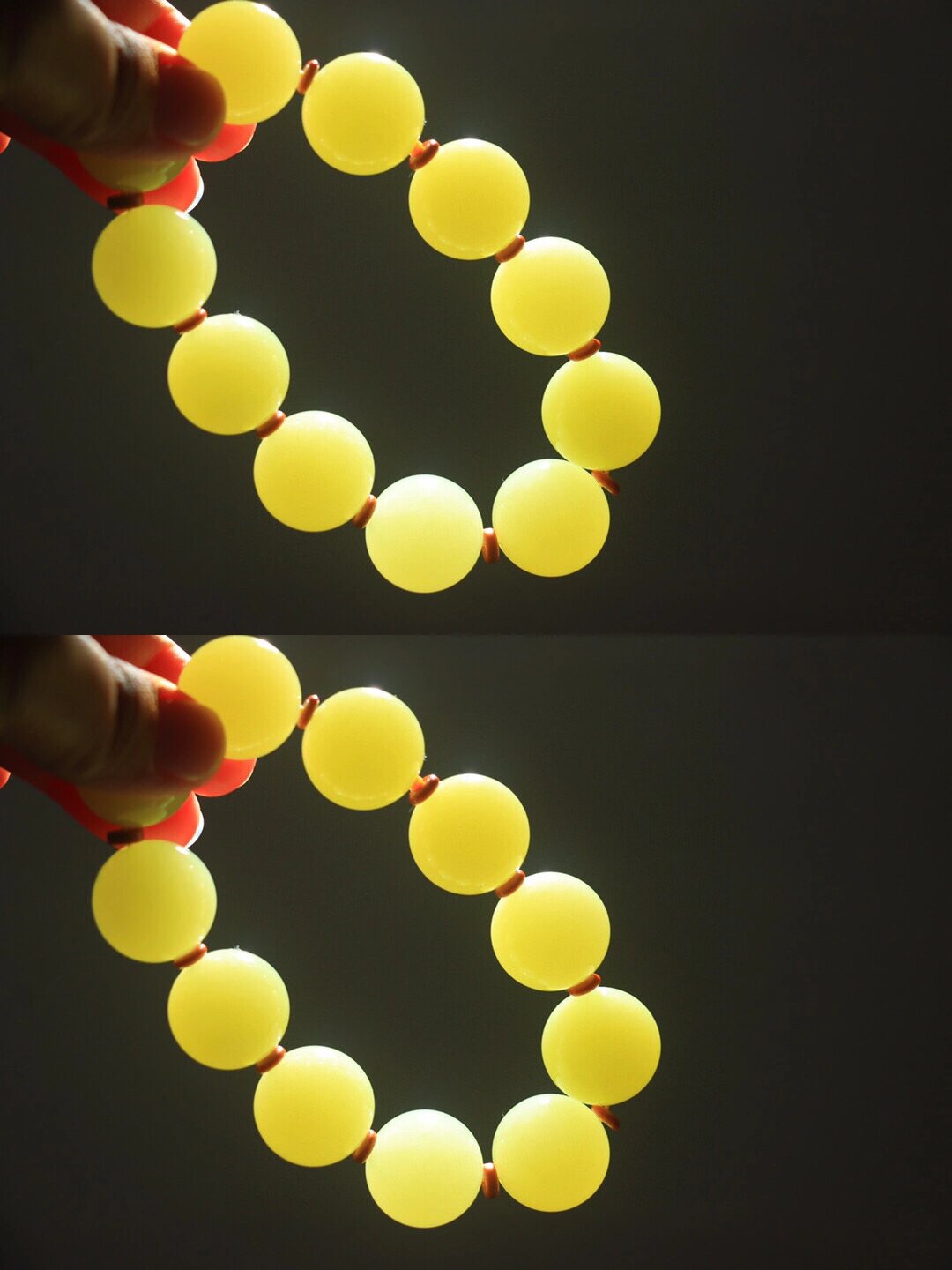 新疆和田玉若羌黄口手串,庄重又华贵  新疆和田玉老坑料若羌黄口手串