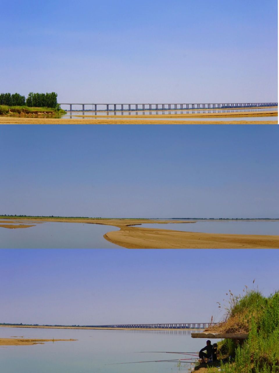 96郑州桃花峪黄河浅滩玩水路线图来了60 郑州桃花峪黄河湿地露营