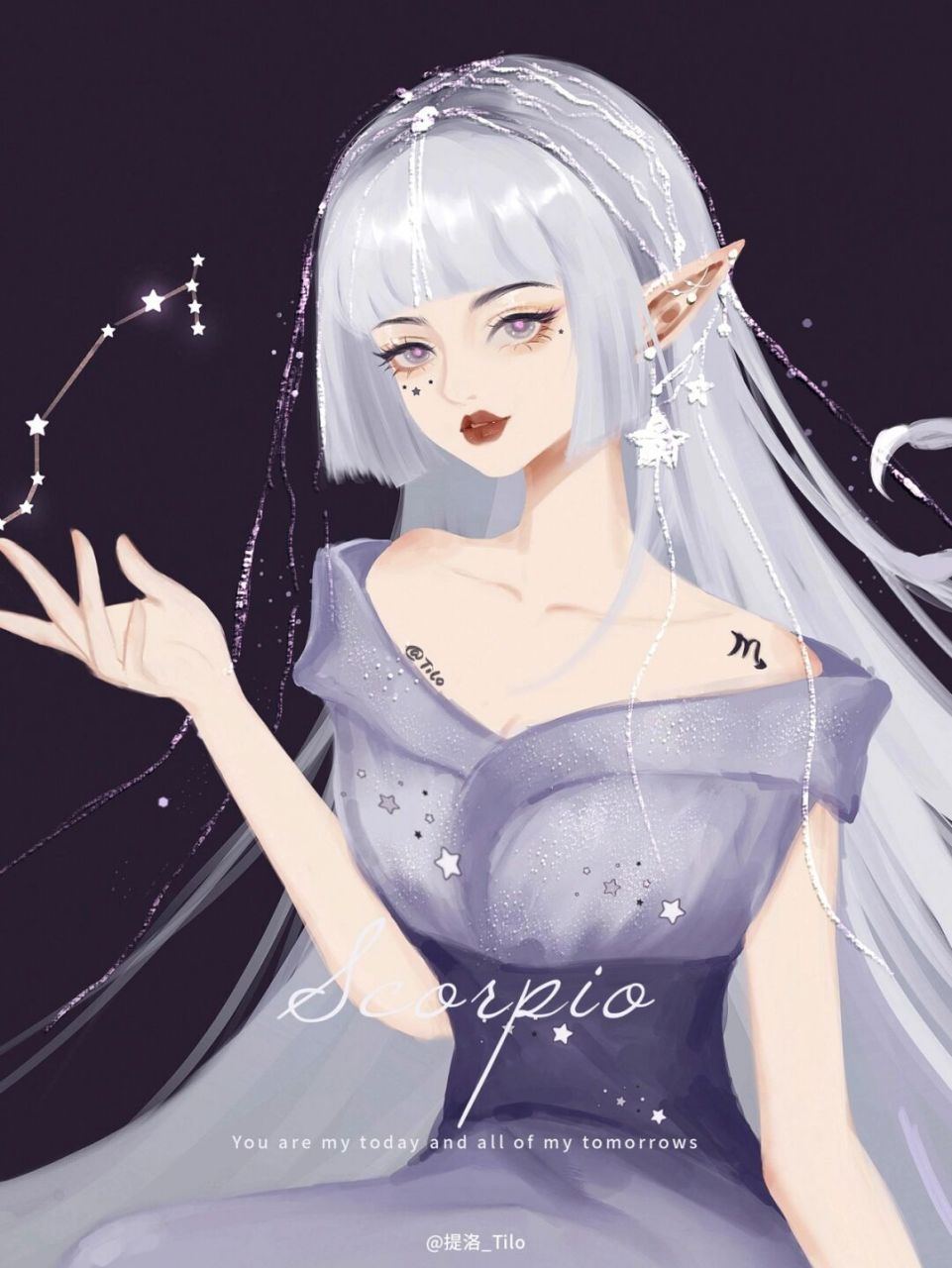 星座拟人· 高冷性感的天蝎仙女来啦78 天蝎宝宝过来集合啦!