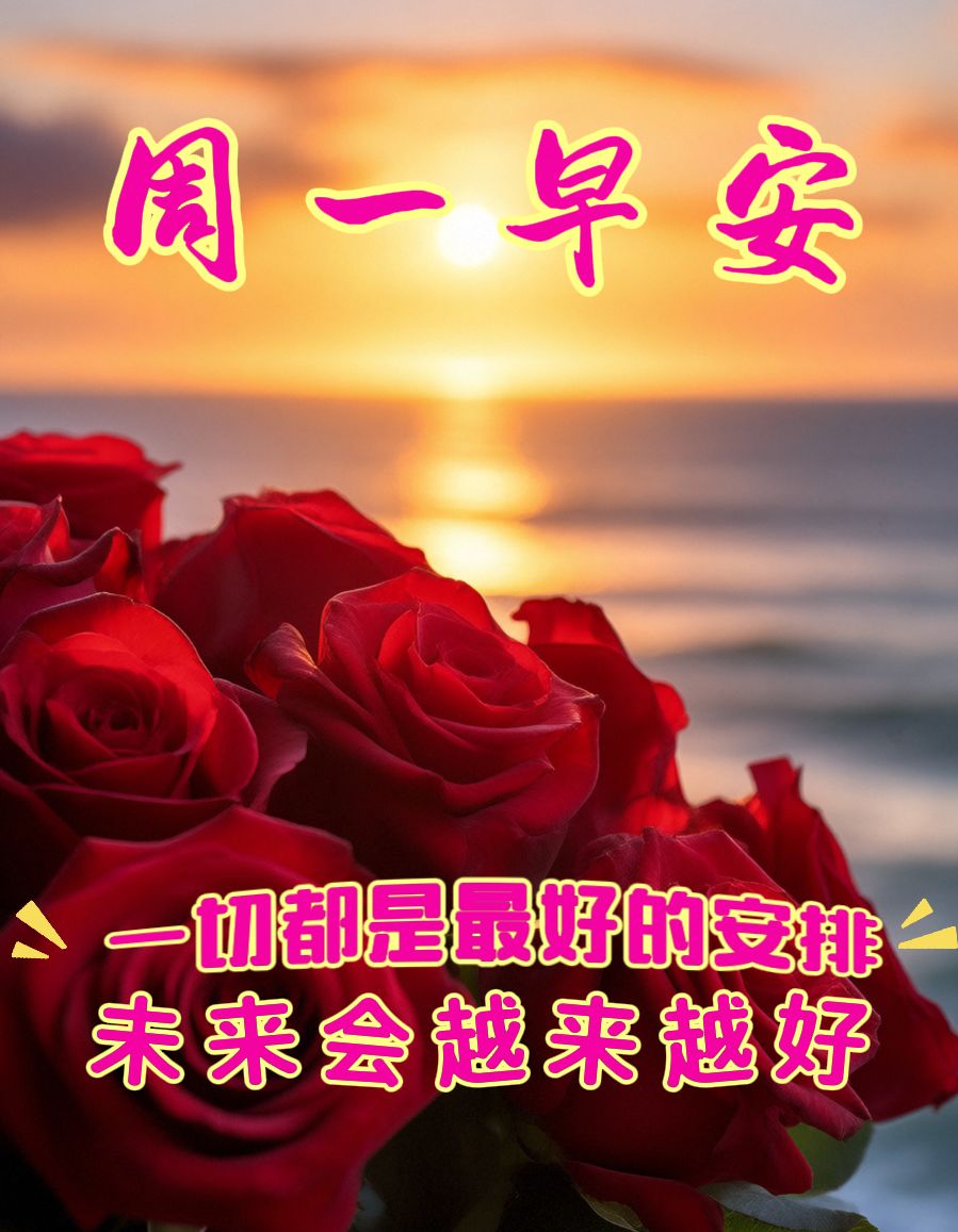 周一早上好!在这寒冷的冬日里,愿我的祝福如暖阳般温暖你的心灵