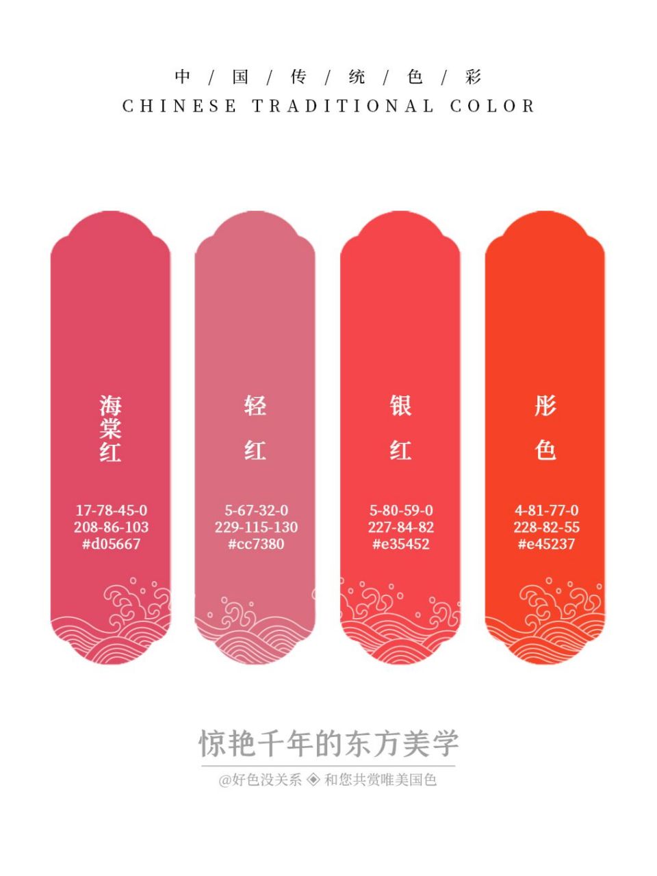 中国传统色|海棠红 中国传统颜色实在是美得不可思议,但更让人惊讶的