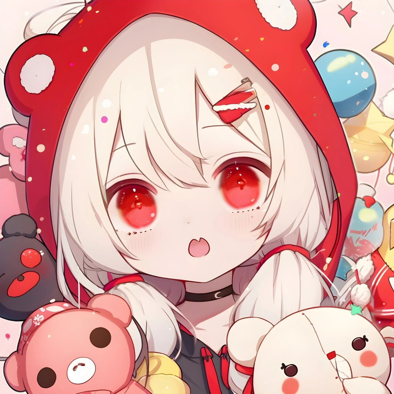 nijijourney|ai头像vol.18 红斗篷小红帽 ai作图,自由抱图.