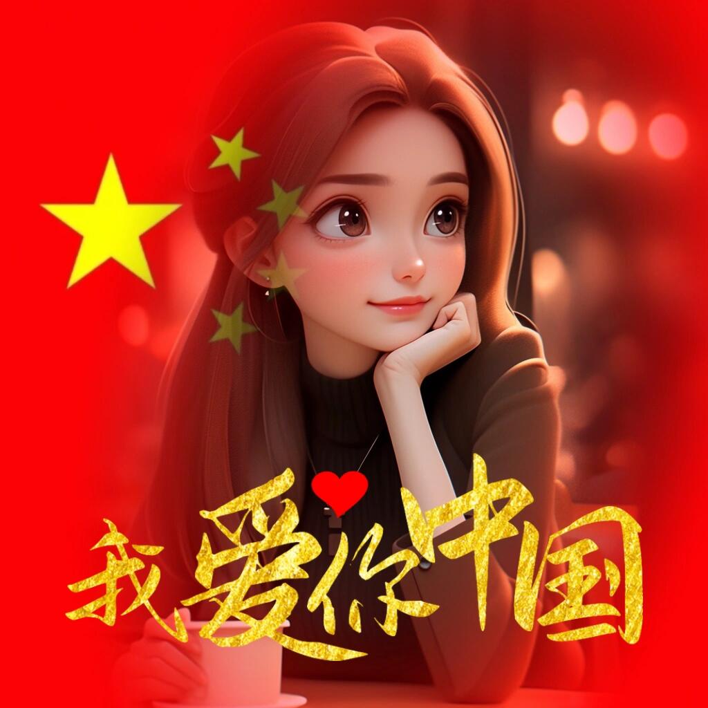 限定渐变红迎国庆,你安排上了吗?渐变红头像