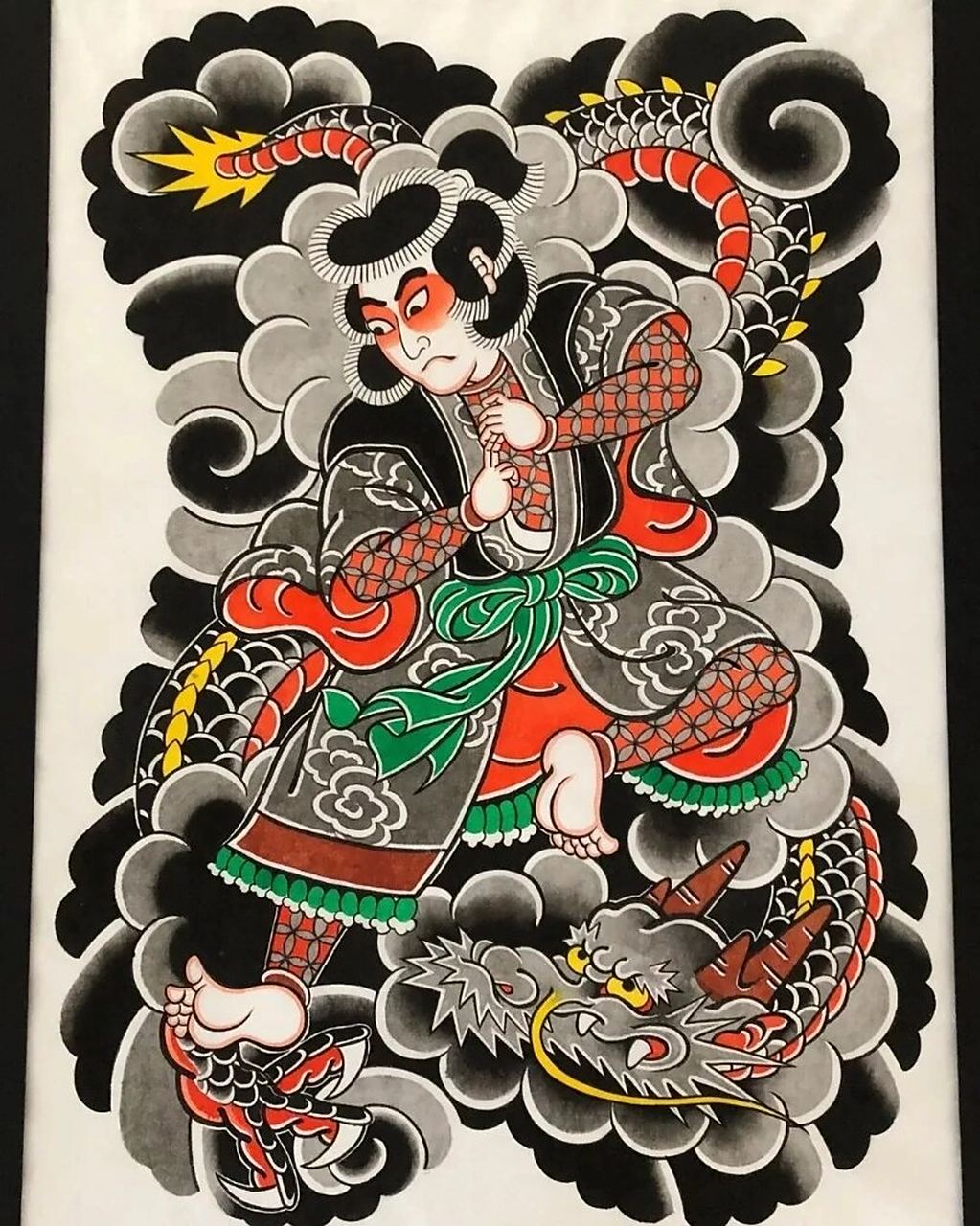 云龙九郎纹身|满背纹身|日式满背