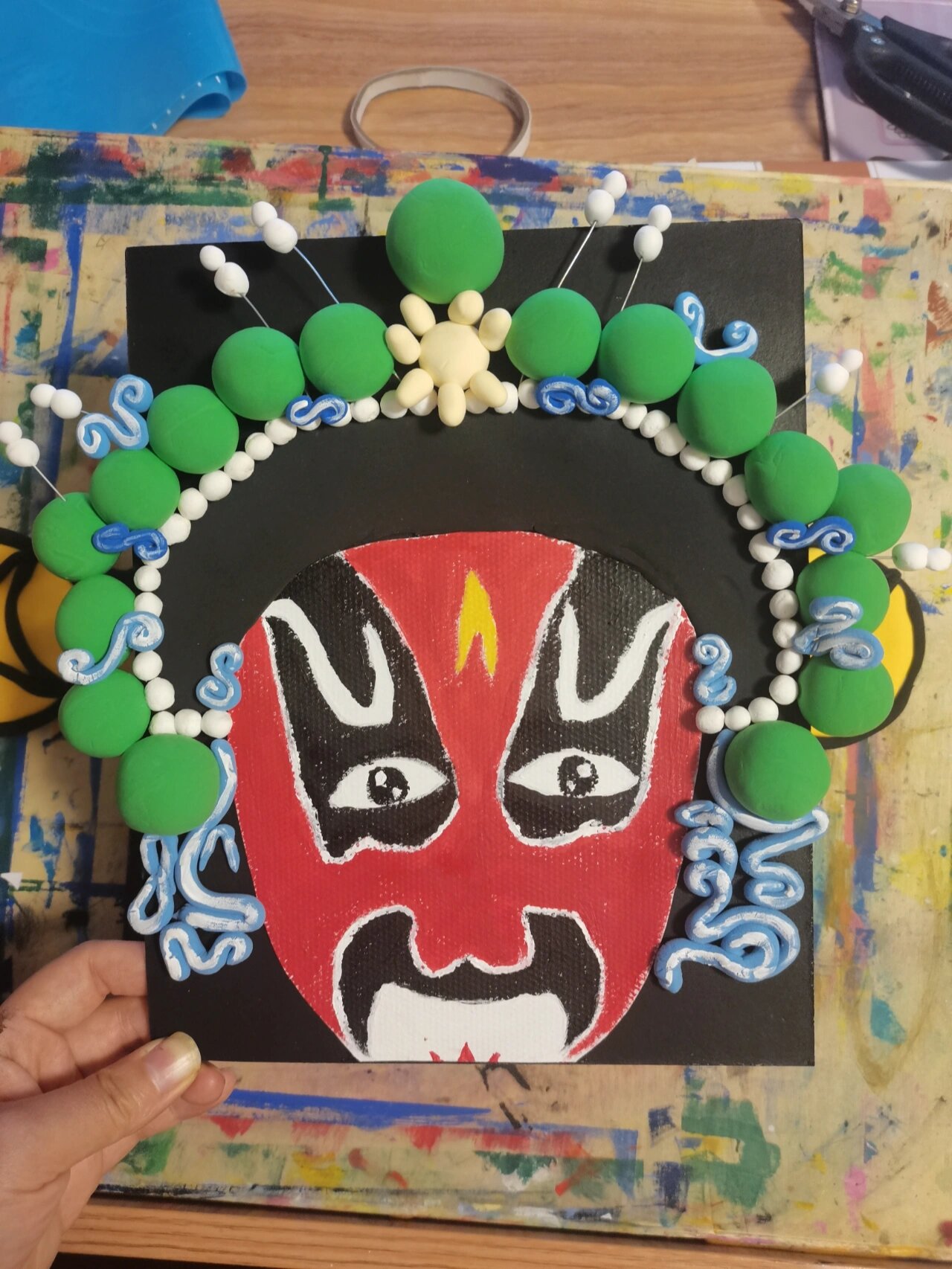 京剧脸谱绘画粘土