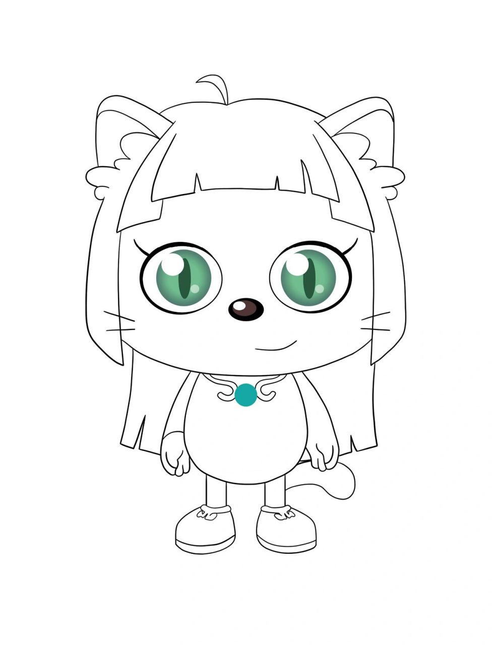 打卡喜羊羊与灰太狼10明日公主(含线稿)