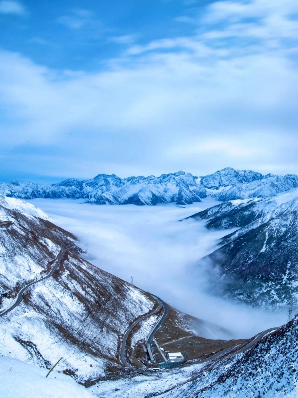 看云海上漂浮的雪山,打卡熊猫王国之巅 90巴朗山位于青藏高原的东部