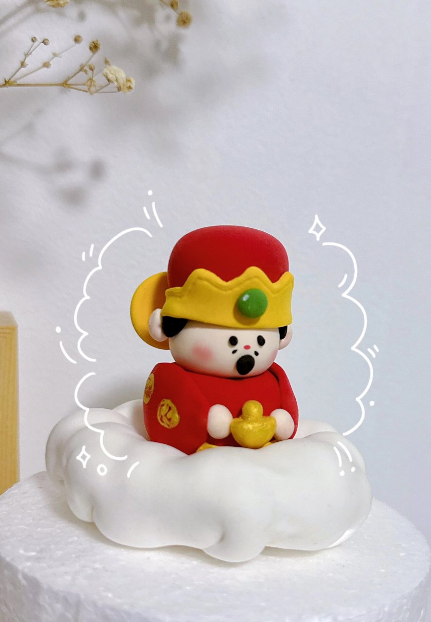 超轻粘土 | 粘土财神爷 财神爷