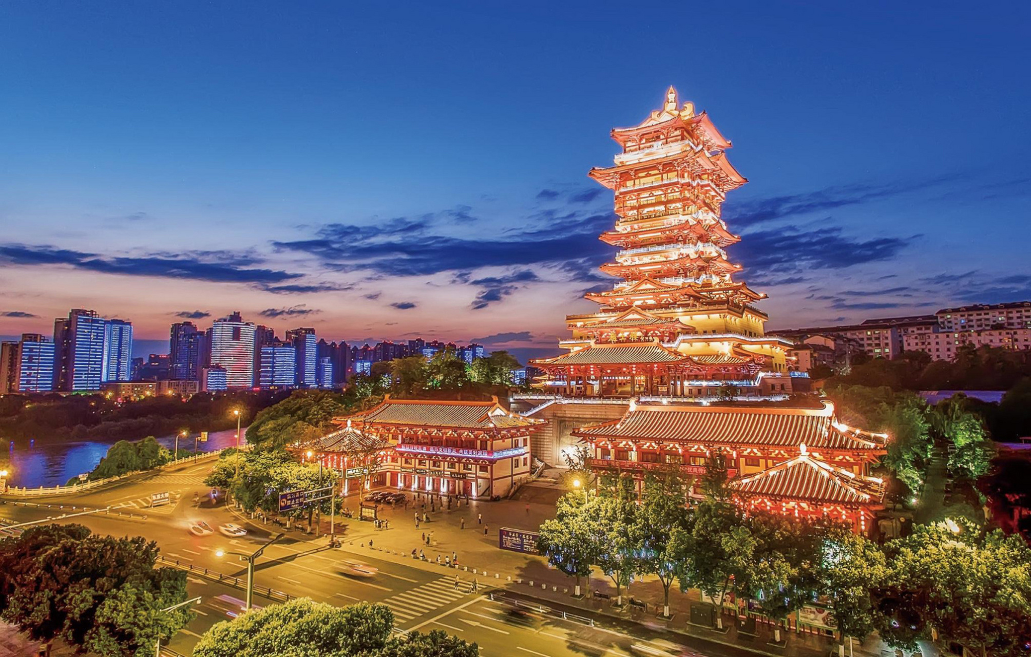 绵阳城里的地标—越王楼可看整个市区全景 72【景点攻略】 来到绵阳