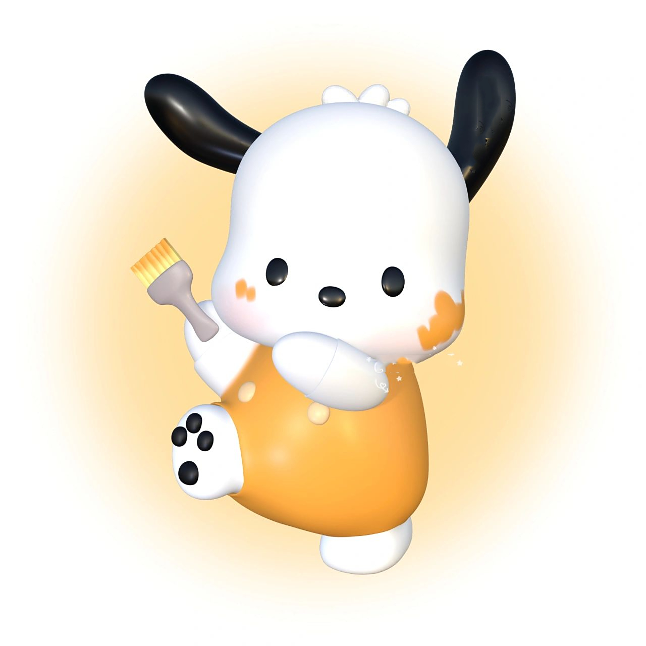 nomad原创3d建模96彩色帕恰狗闺蜜头像 逛01的时候看到了帕恰狗的