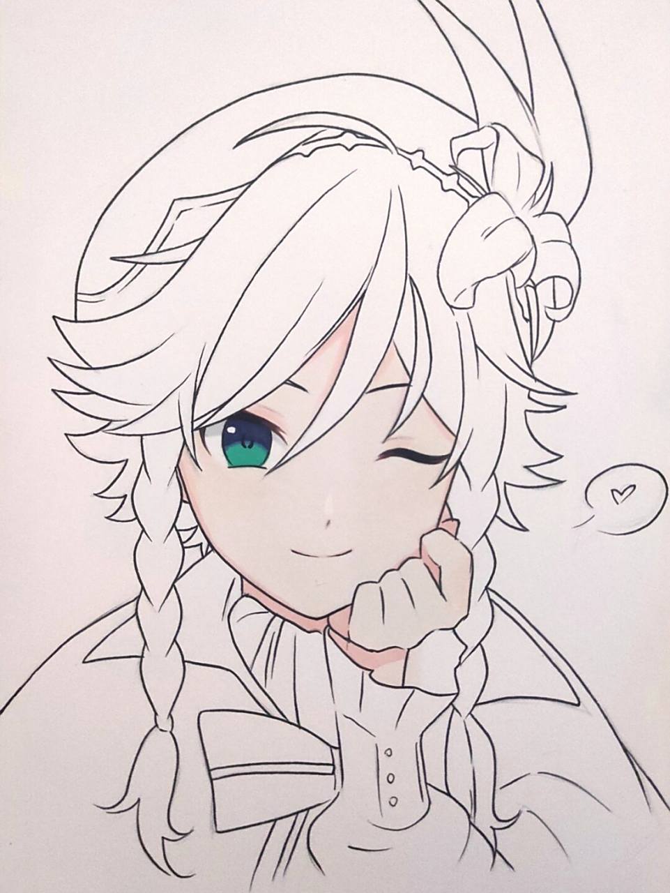 画一个温迪 愿风神忽悠你