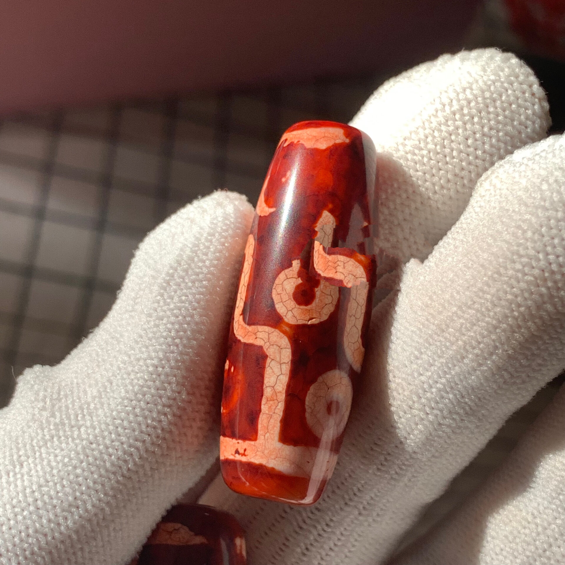 龙鳞凤血九眼天珠