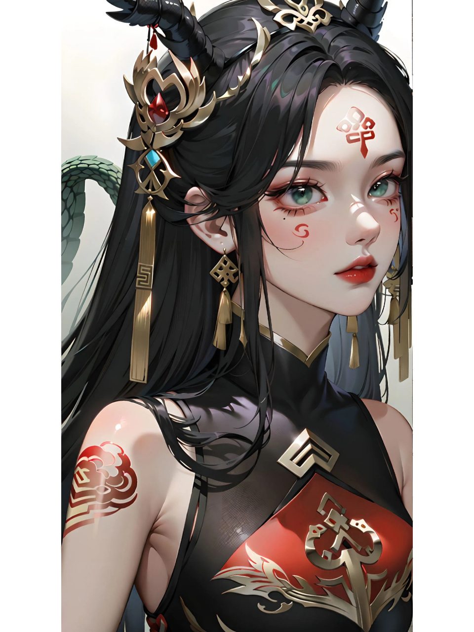 中国古代四大神兽拟人之玄武