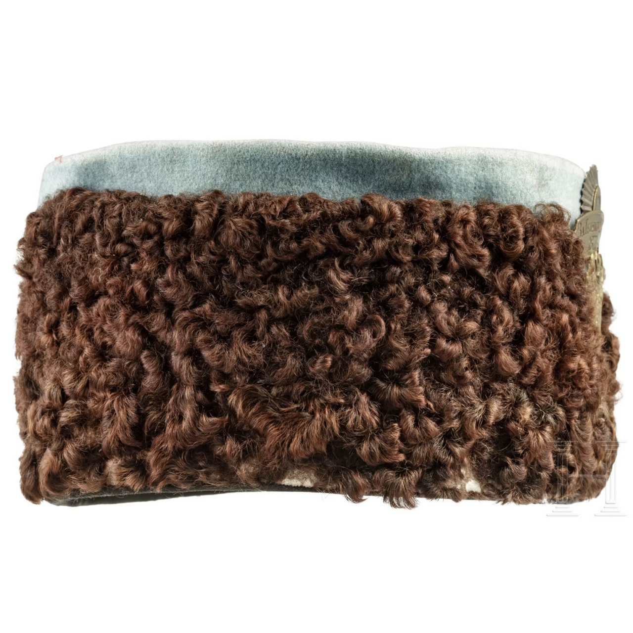 军事收藏:俄罗斯龙骑兵军官皮帽 英国为俄罗斯制造的优雅产品,一顶用