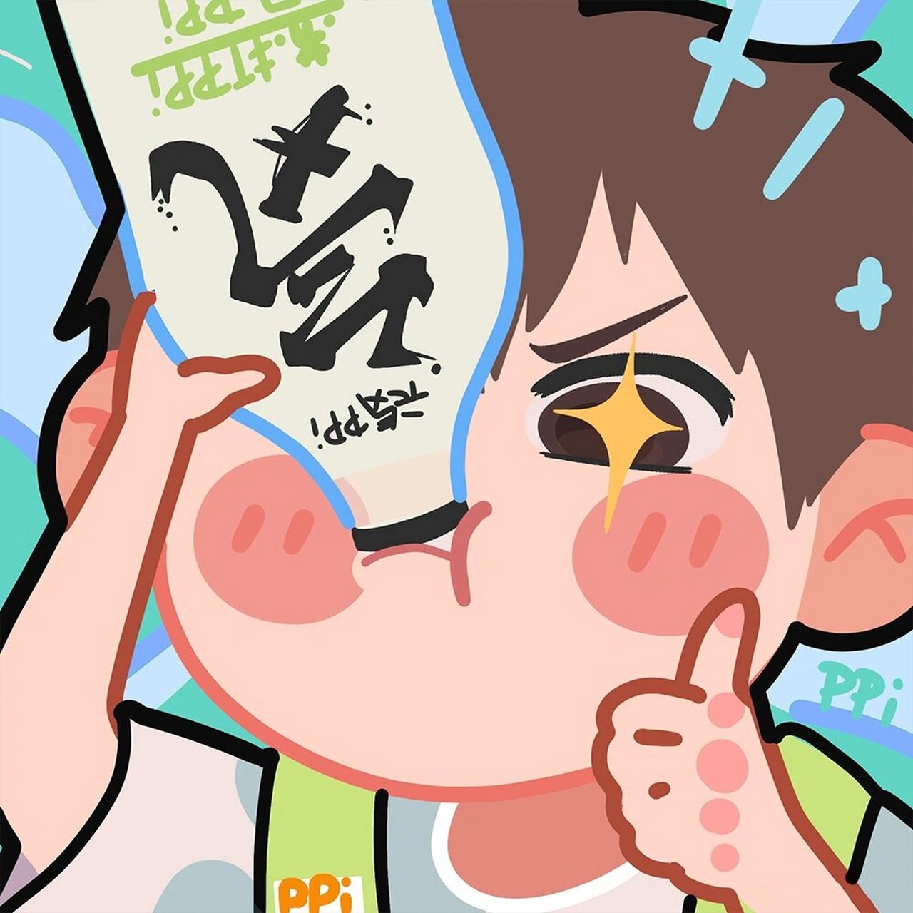 可爱情头|可乐雪碧喝起来