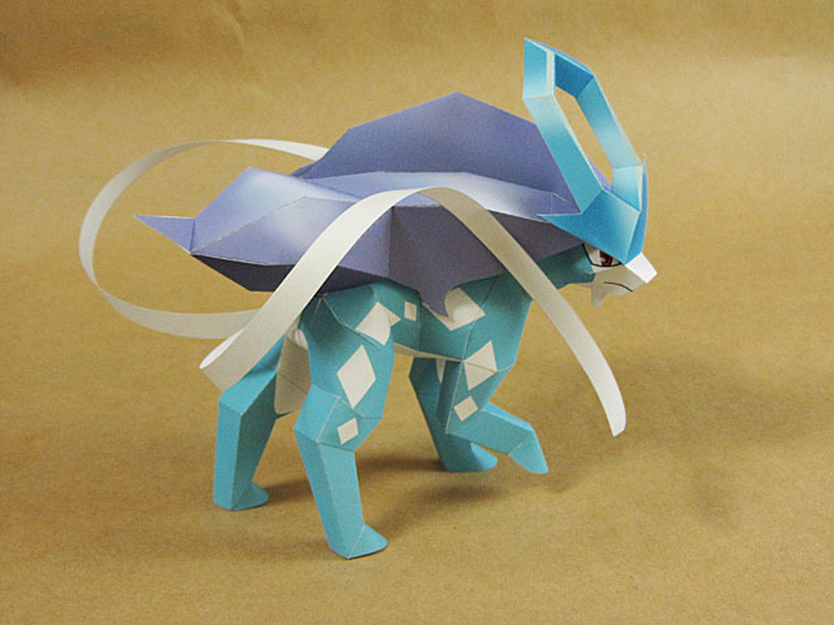 每日宝可梦纸模分享 今天是三圣兽之一的… 图纸来源依旧是日本纸模