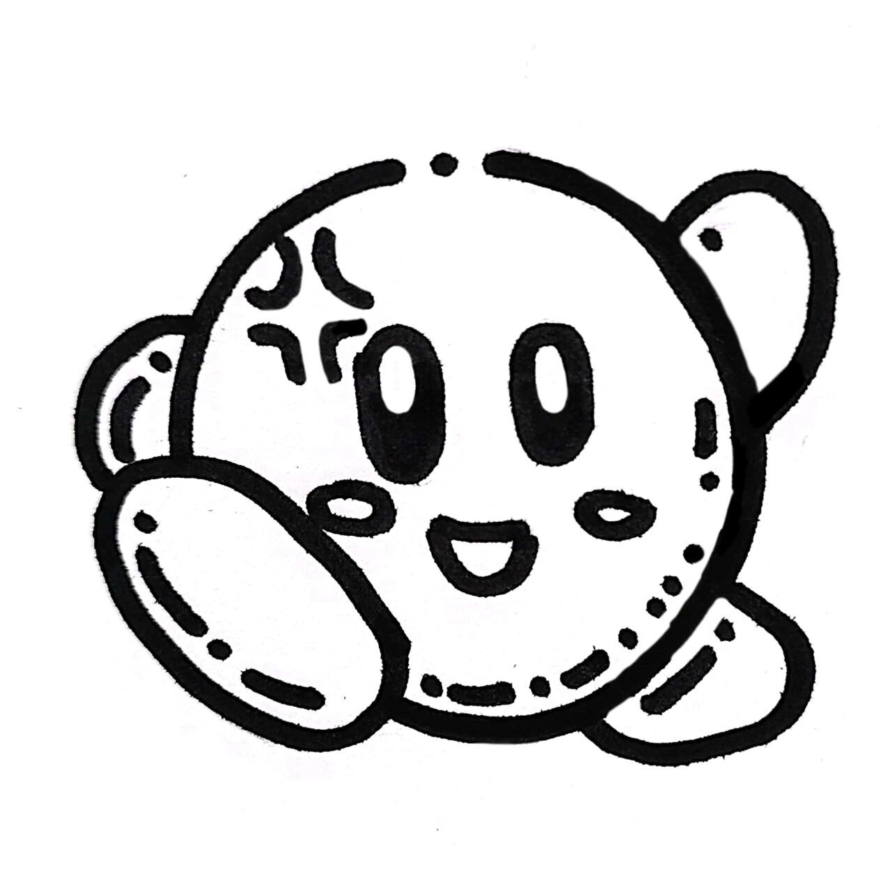 涂鸦 黑白三丽鸥 手绘 库洛米 kitty 部分临摹