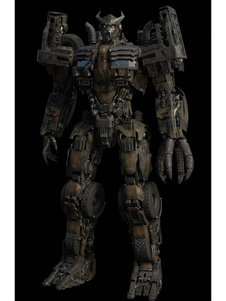 《变形金刚超能勇士崛起》天灾 应该不是官方的,但方方正正的感觉真好