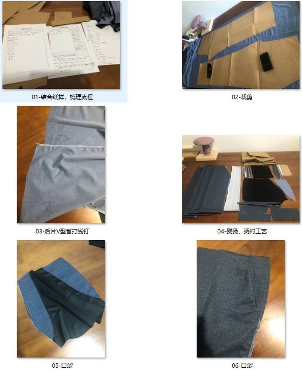 男士西裤缝制教程分享(工艺流程 过程)  交作业喽～ 只能利用晚上孩子