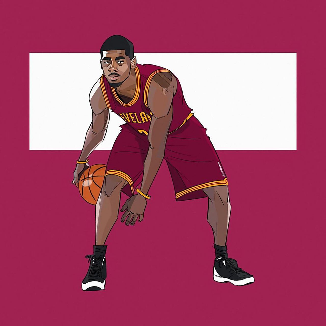 凯里·欧文每个时期的漫画! nba 欧文 篮球 篮网 独行侠 骑士