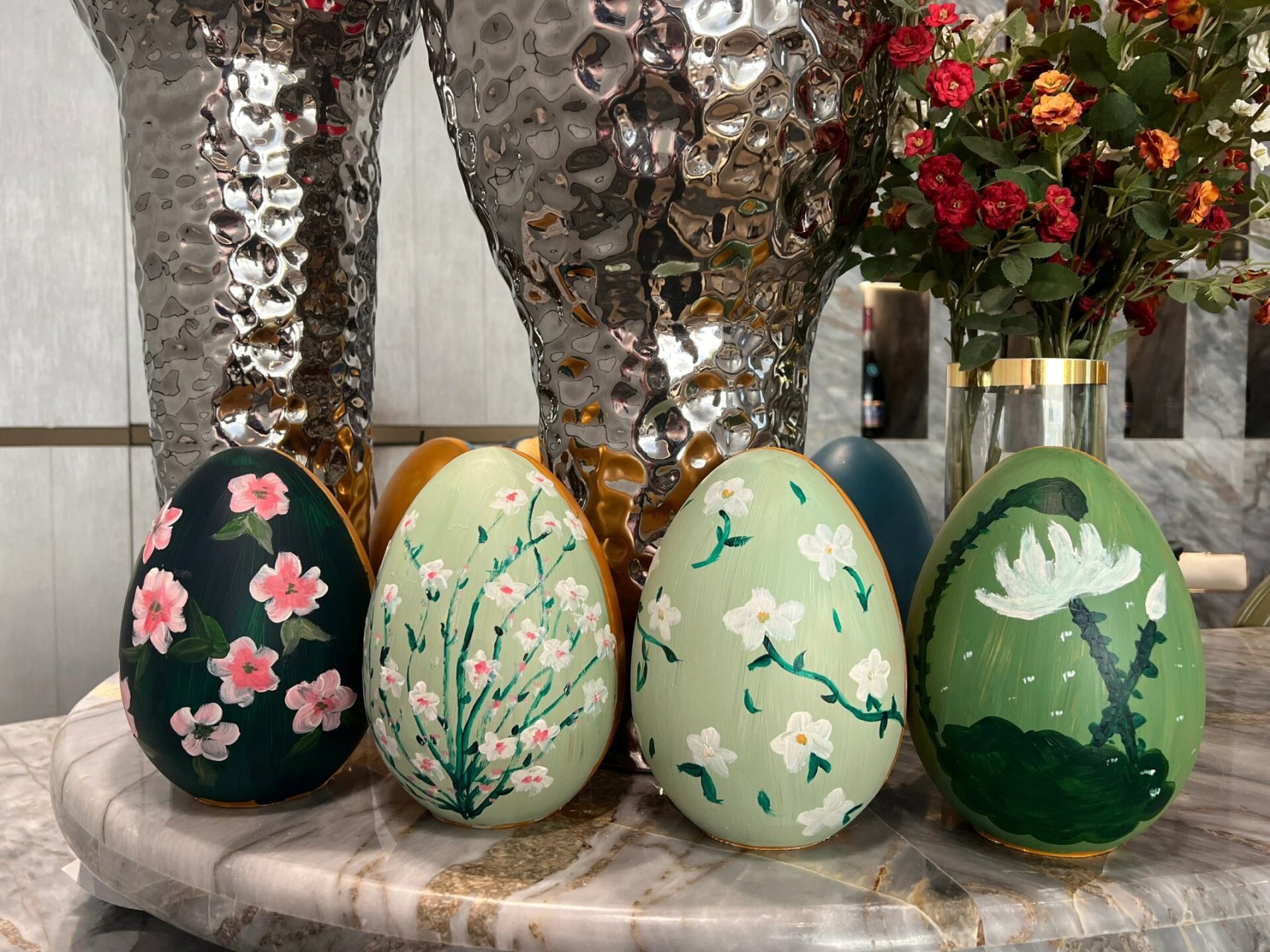 治愈系金蛋 #金蛋绘画# #案场客服# #砸金蛋# #治愈系# #风景画