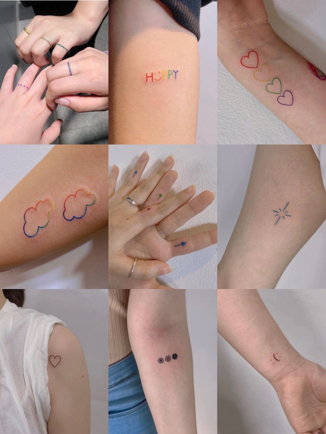 可爱清新小纹身丨ins风女生纹身合集