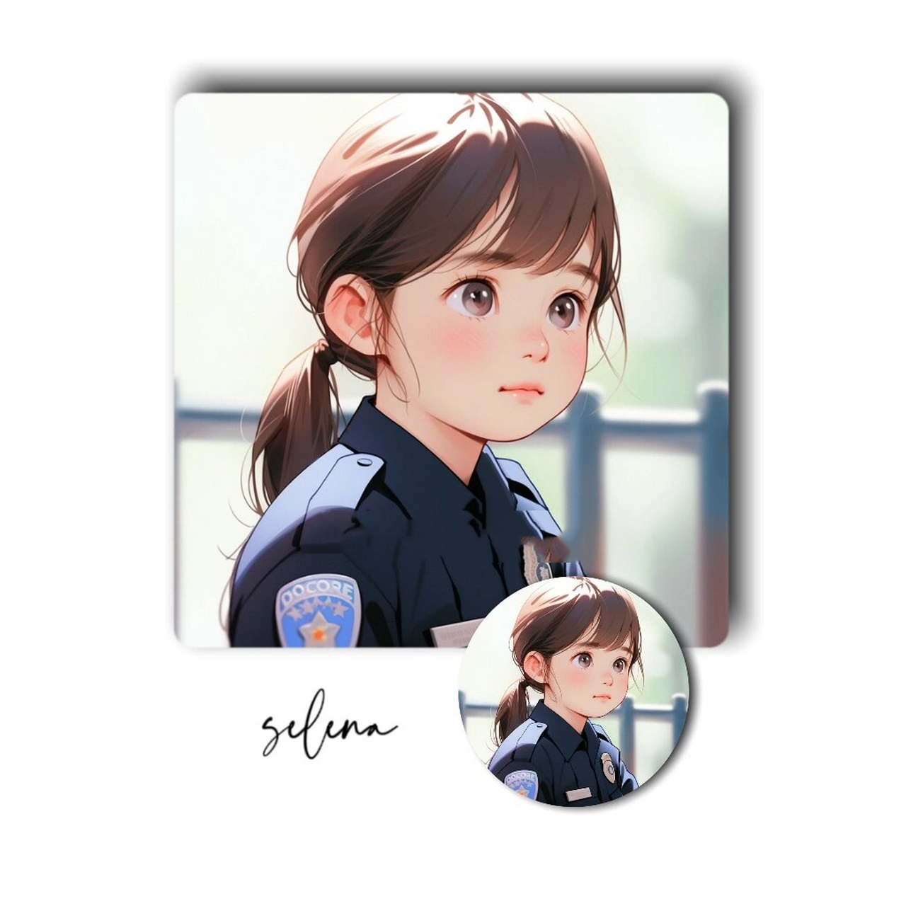 midjourney/职业头像/女警 #ai绘画# #插画头像# #头像# #女生头像