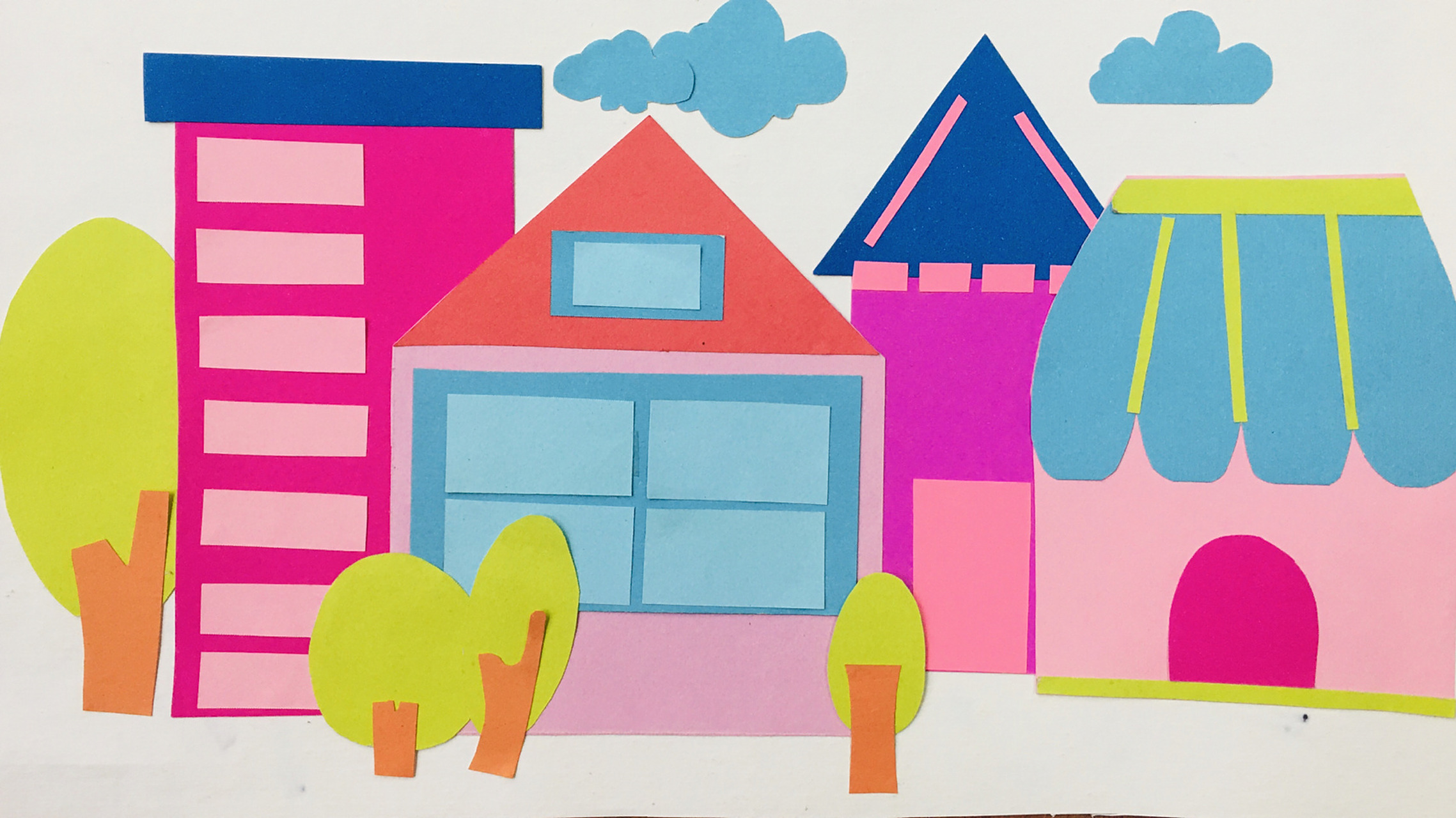 儿童剪贴画【房子】 原创 请注明 16615认识几何图形 26615