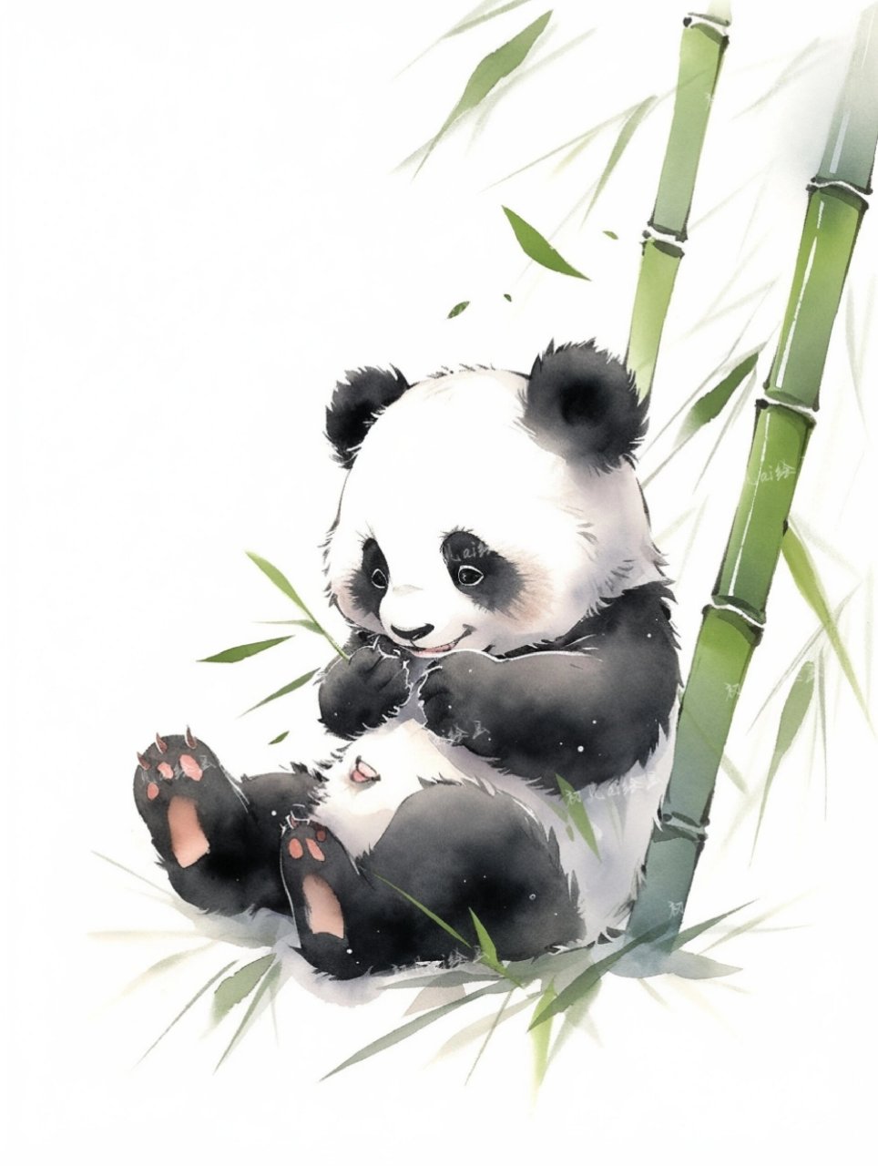 7815熊猫戏竹7815 显眼包在此