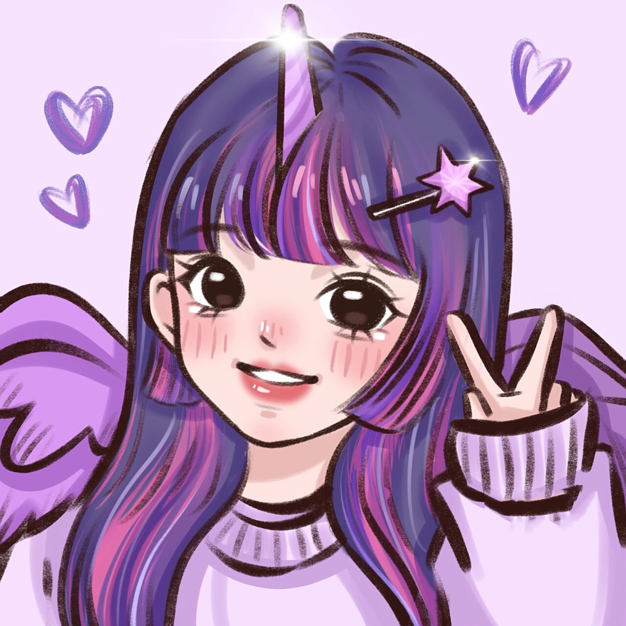 may风头像|浅画一下紫悦拟人 终于抽空画了紫悦大美女 喜欢自取,不可