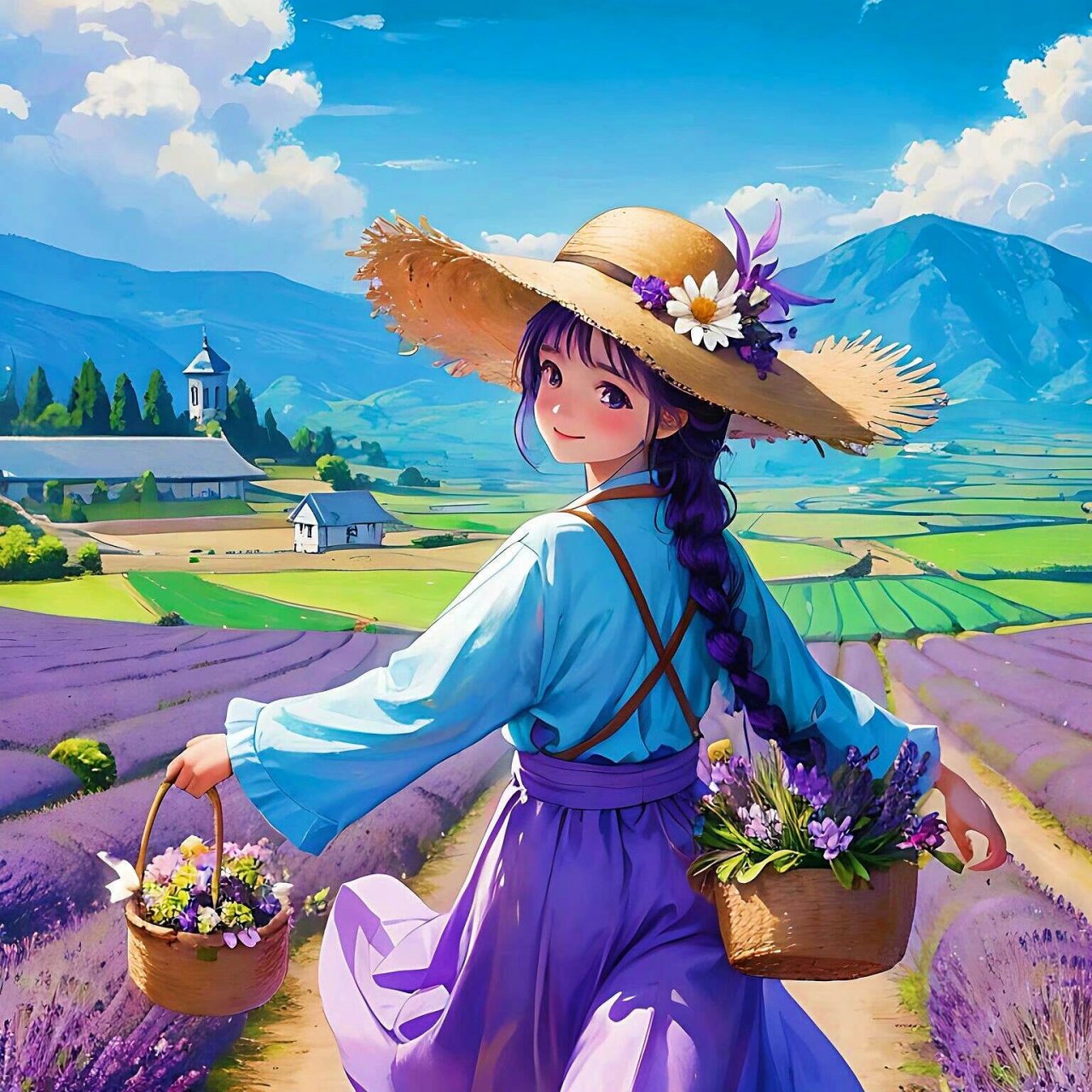 紫色系卡通头像 哇～是夏天呐