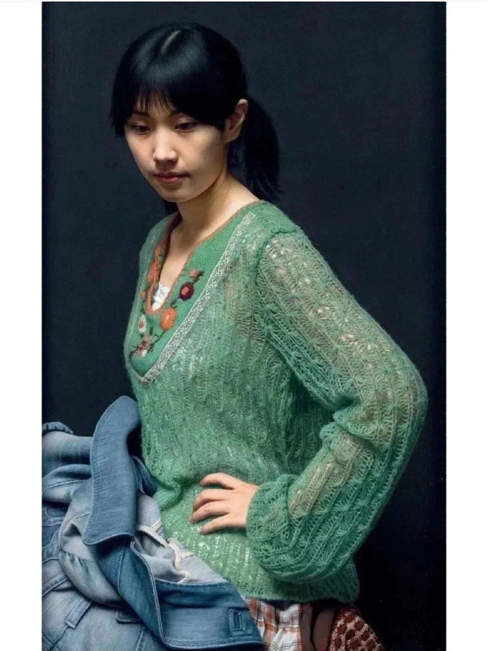 冷军|中国超写实拍出最贵的作品617015万 冷军《小姜》,2019嘉德