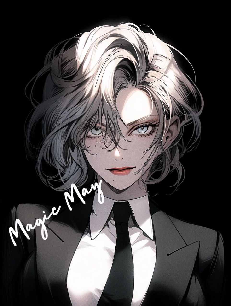 女生头像丨帅气到炸裂的西装暴徒大姐大99 hello,小红薯们!