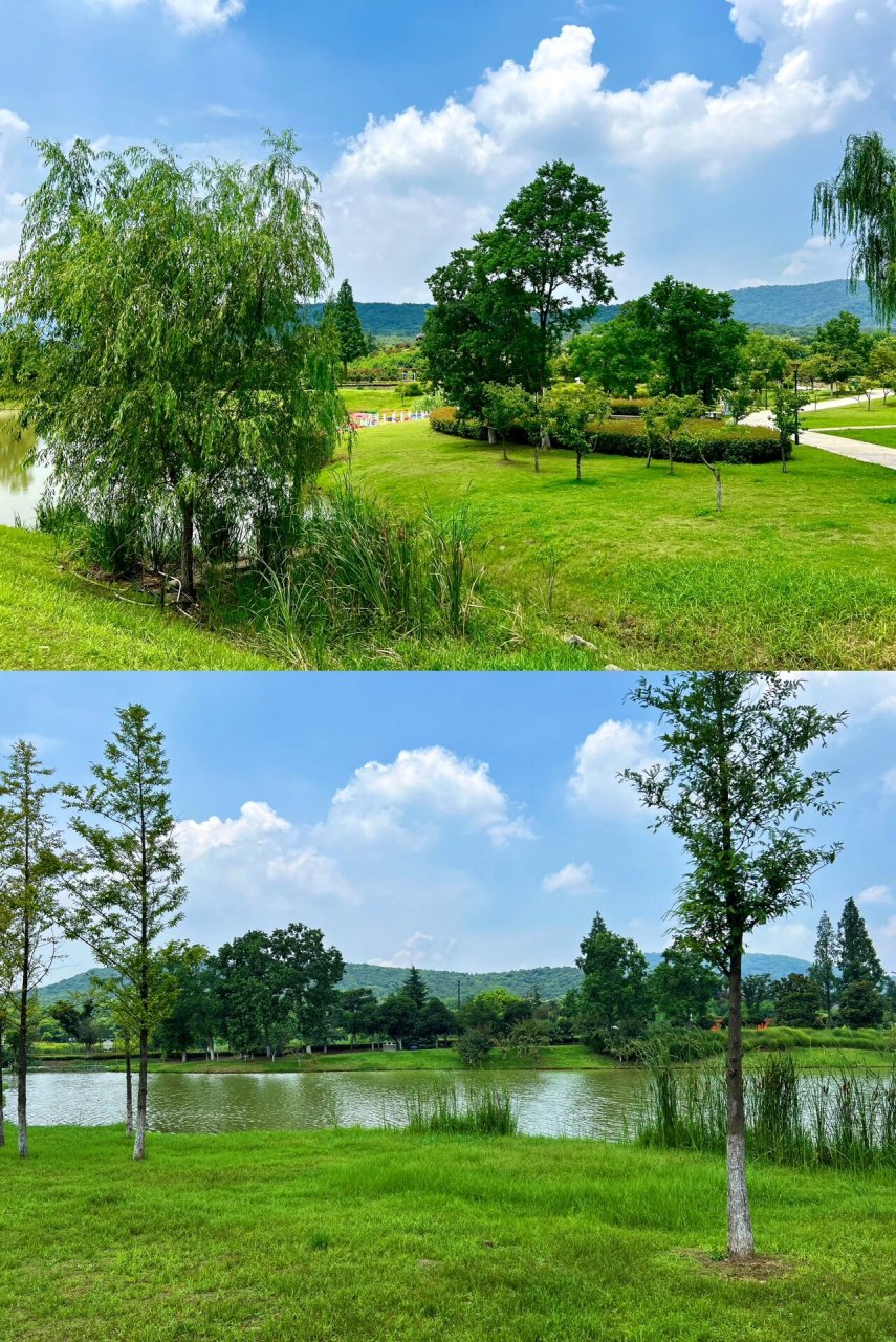 南京江北象山湖公园 经历了闷热和暴雨,今天天气不错,感受下初秋的
