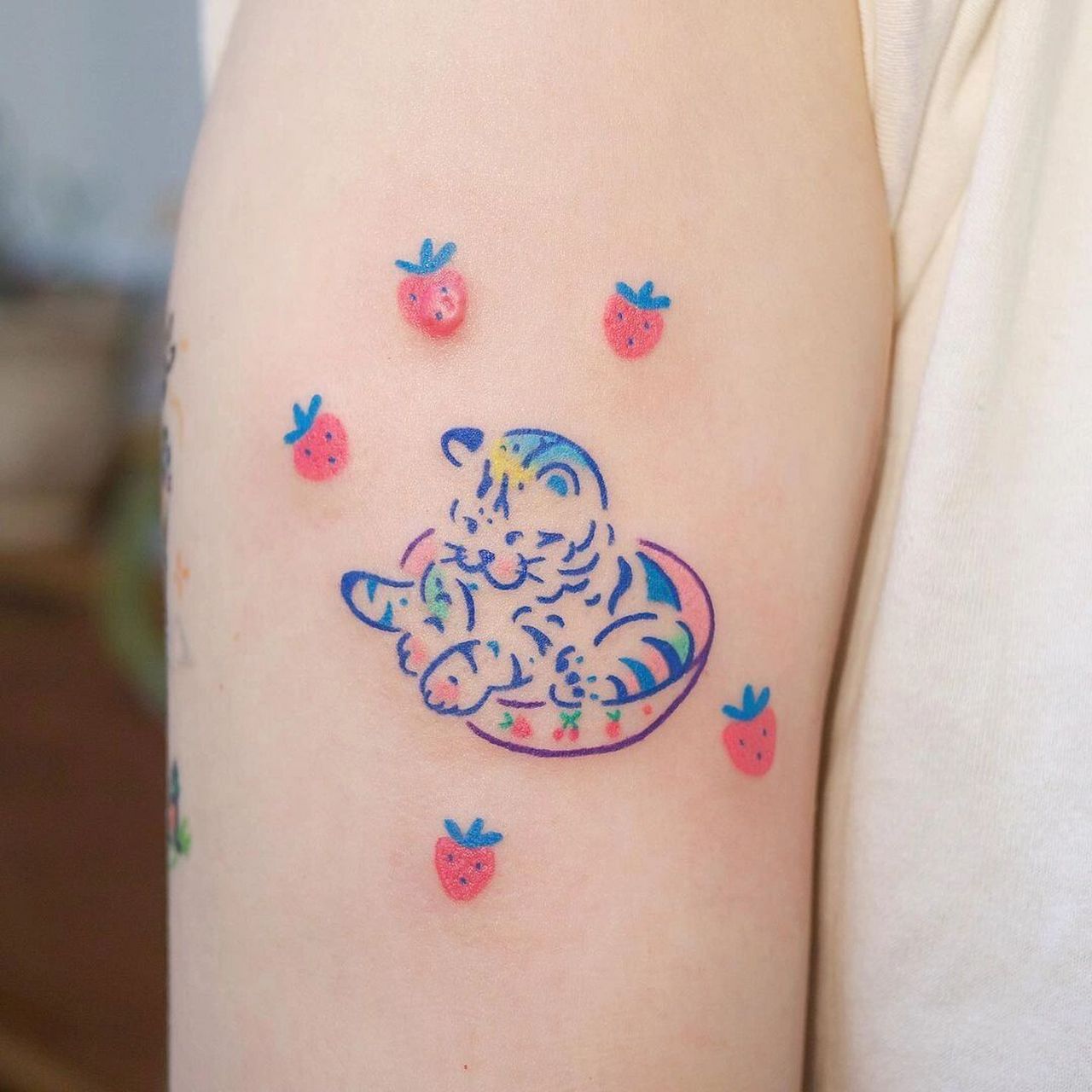 ins风小清新纹身|可爱彩色纹身|女生纹身 [赞同]小清新女生纹身,每一