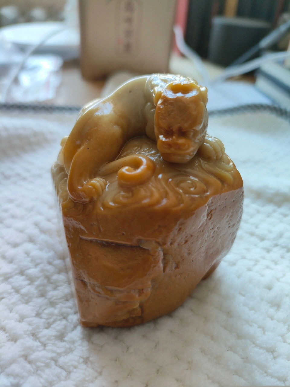 寿山石牛蛋田 牛蛋田,又称为牛蛋石,牛蛋黄.