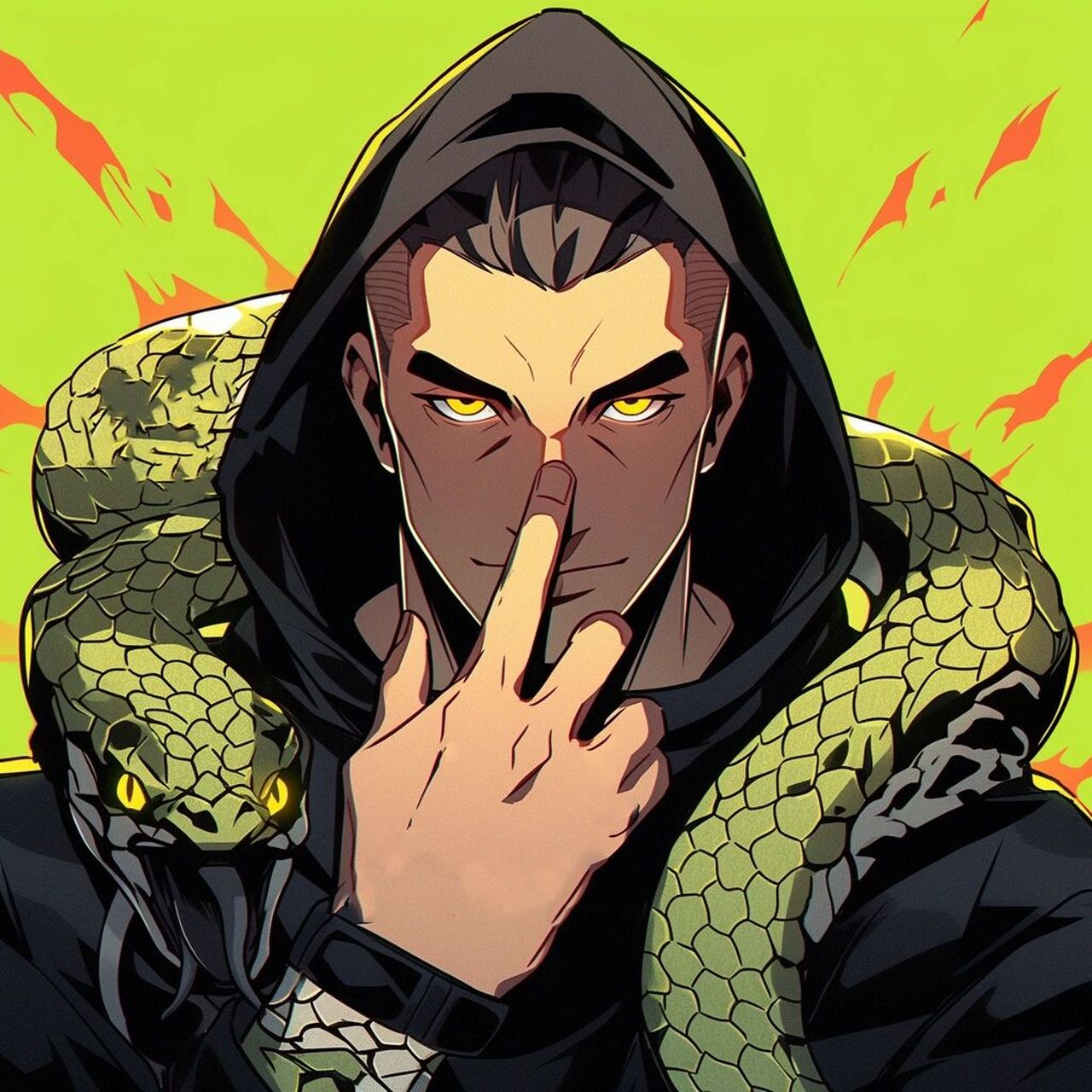 十二生肖国潮情侣头像 蛇97